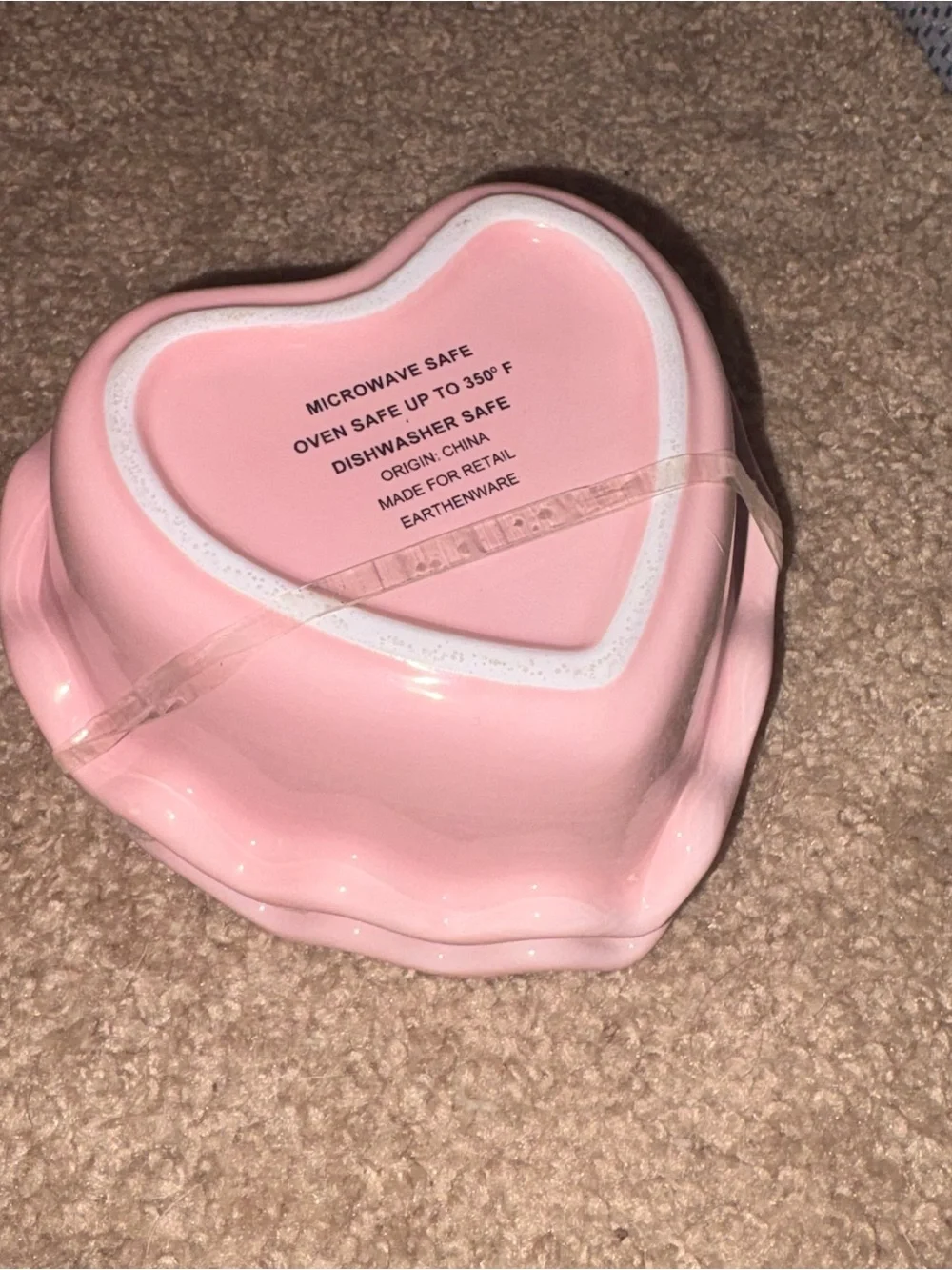 Pink Heart-Shaped Ramekin Dish